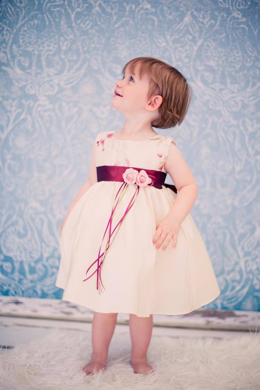 Style No. 228 - Embroidered Taffeta Dress