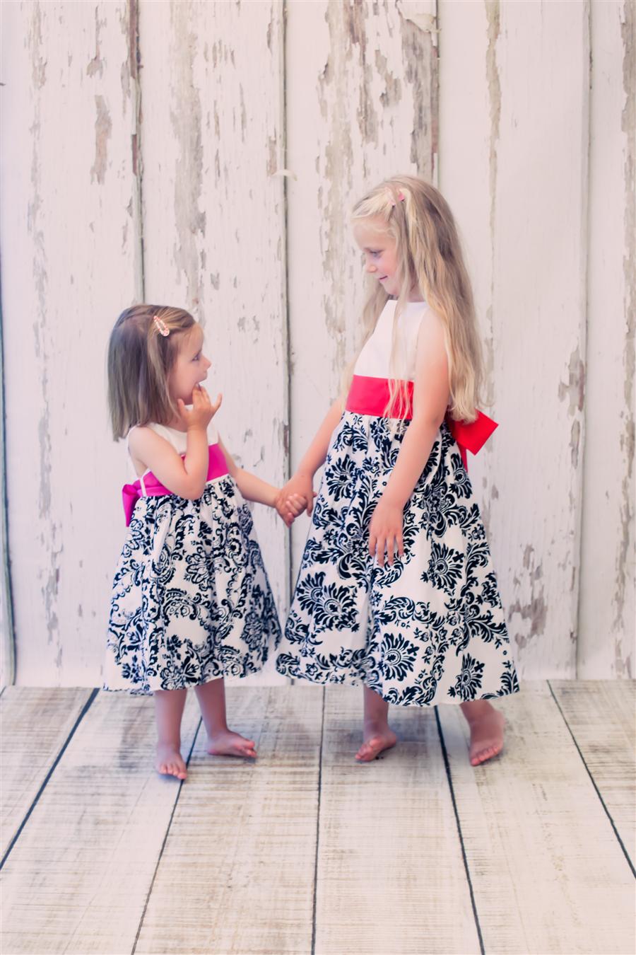 Style No. 292 - Velvet Flocked Taffeta Dress