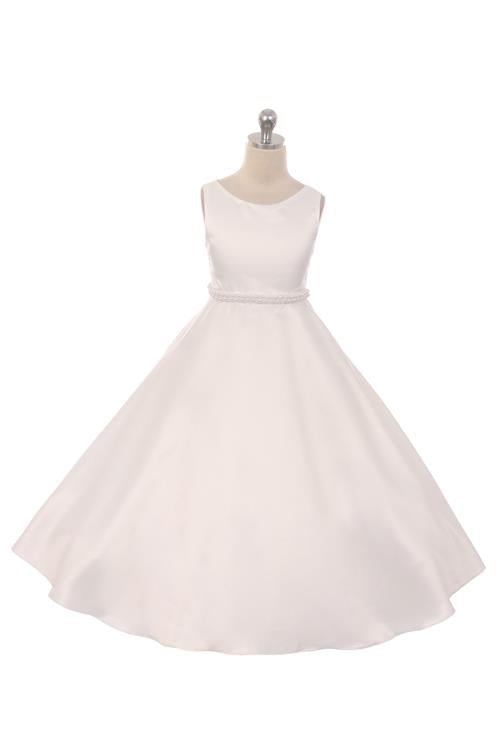 Style No. 386 - Long Satin Communion Dress
