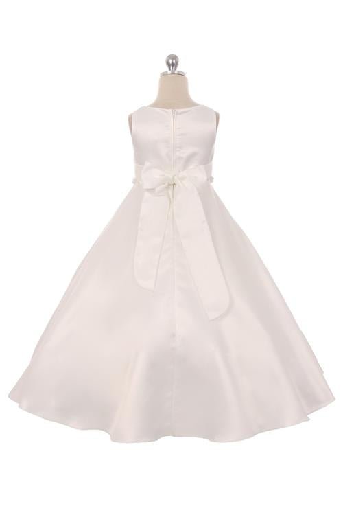 Style No. 386 - Long Satin Communion Dress