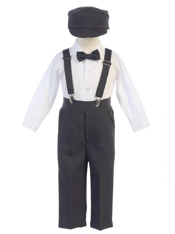 G829 Suspender and Pants Set with Hat