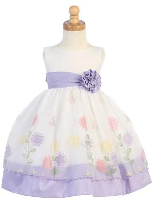 Style No. M679 - Embroidered Organza Dress