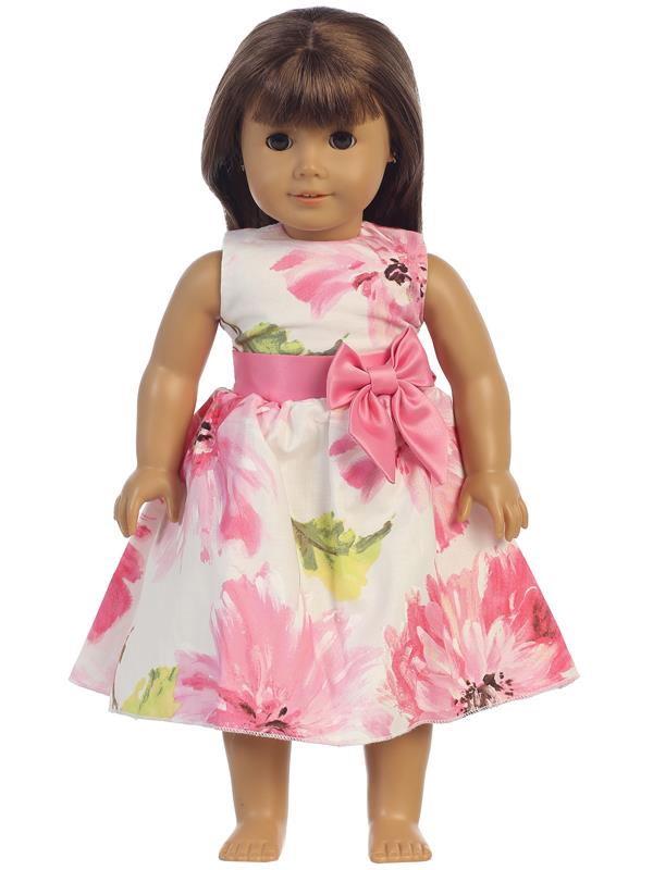 Style No. M708 - Lito Cotton Floral Print Dress with Bow