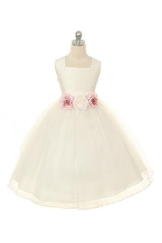 Style No. 135 Classic Flower Girl Silk Dress