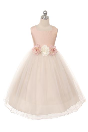 Style No. 135 Classic Flower Girl Silk Dress