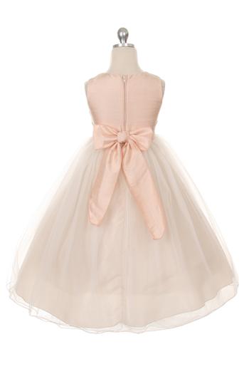 Style No. 135 Classic Flower Girl Silk Dress