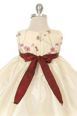 Style No. 228 - Embroidered Taffeta Dress