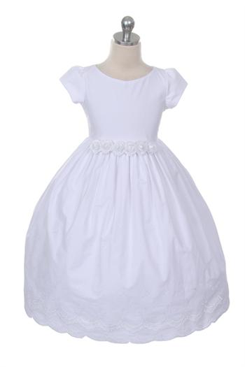 Style No. 318 - French Eyelet Cotton Communion Dress
