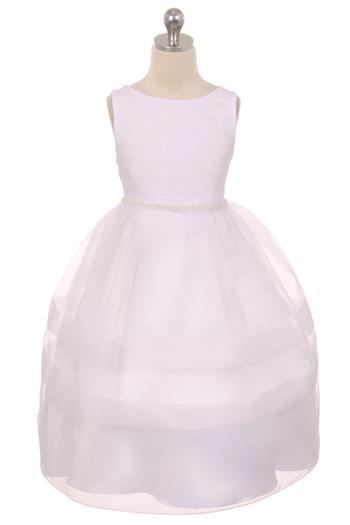 Style No. 360K - Fan Shape Design Communion Dress
