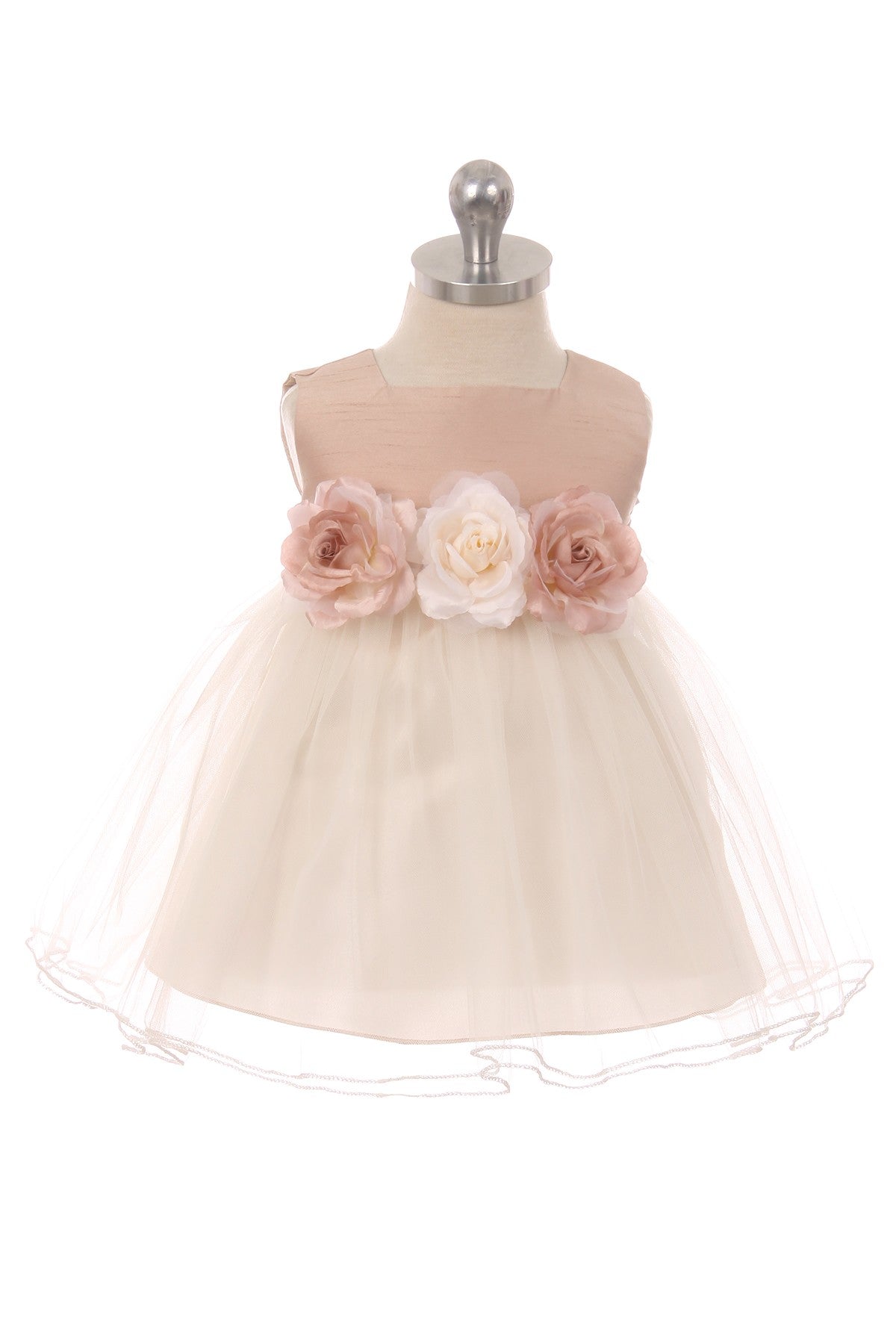 Style No. 428-B - Satin Tulle Baby Dress