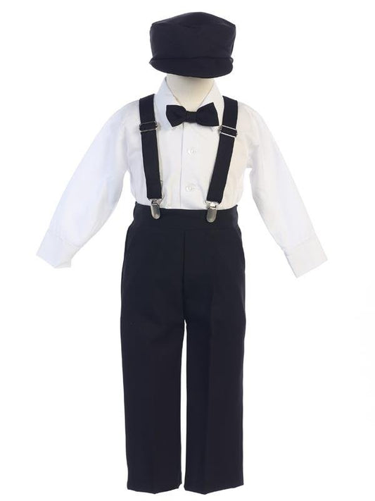 G829 Suspender and Pants Set with Hat