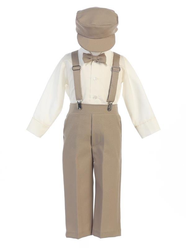 G829 Suspender and Pants Set with Hat