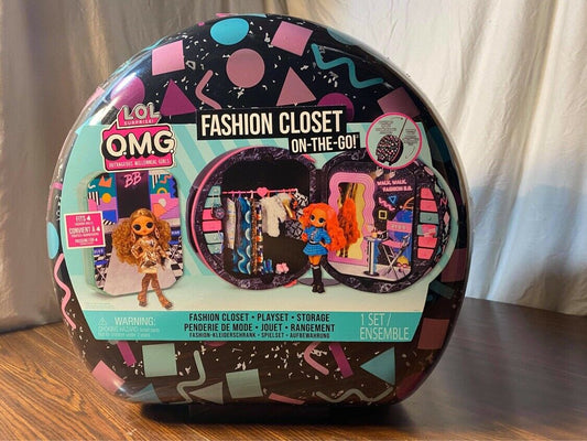 LOL Surprise OMG Fashion Closet On-the-Go Rolling Storage Playset