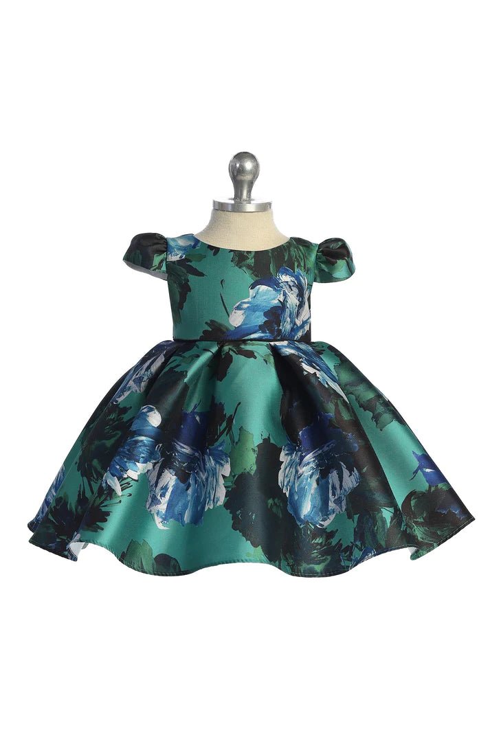 546B-Watercolor Mikado Baby Dress