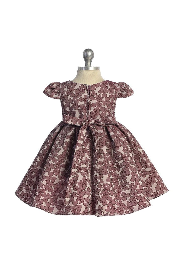 548B-Floral Sleeve Baby Dress