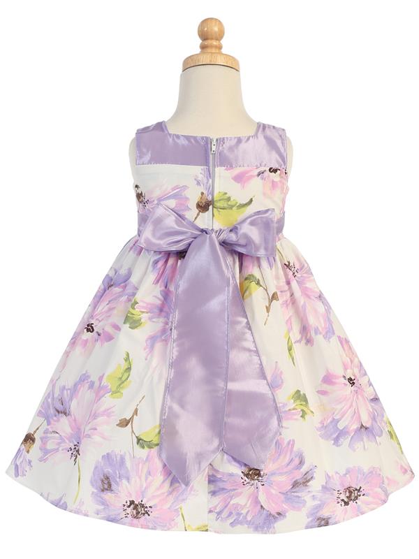 Style No. M708 - Lito Cotton Floral Print Dress with Bow